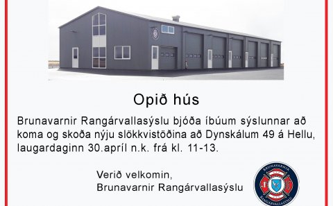 Opið hús hjá Brunavörnum Rangárvallasýslu