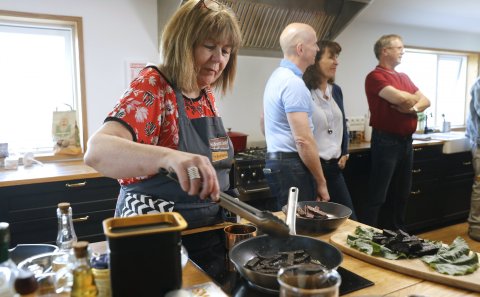 Hrönn Vilhelmsdóttir annar eigandi Hlöðueldhússins