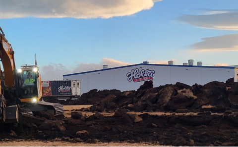 Framkvæmdasvæðið vestan við Reykjagarð // mynd frá Reykjagarði hf.