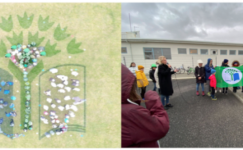 Grunnskólinn á Hellu fær afhentan Grænfánann í 6. sinn