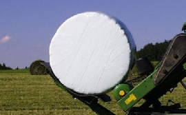 Landbúnaðarplast-söfnun.