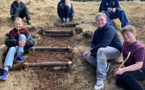 Líf og fjör í Laugalandsskóla