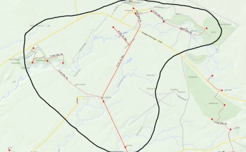 Straumleysi Gunnarsholti og nágrenni