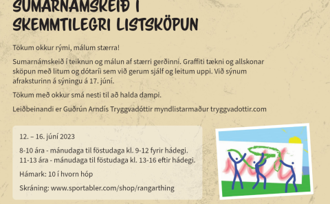 Sumarnámskeið í skemmtilegri listsköpun
