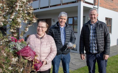 Agnes Ólöf Thorarensen og Þórhallur Svavarsson ásamt Hjalta Tómassyni formanni Umhverfisnefndar.