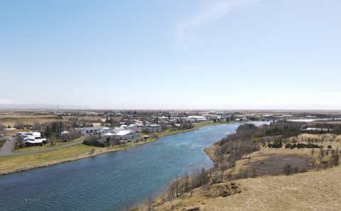 Útsýni frá Bjargshverfi.