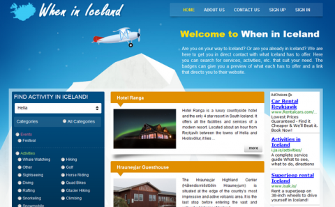 Ný þjónusta sem býður fyrirtækjum í ferðaþjónustu að auglýsa frítt